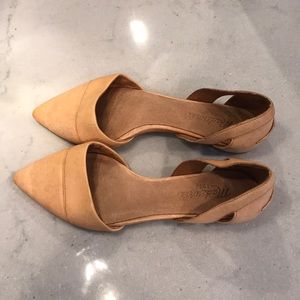 Madewell Camel leather flats size 6